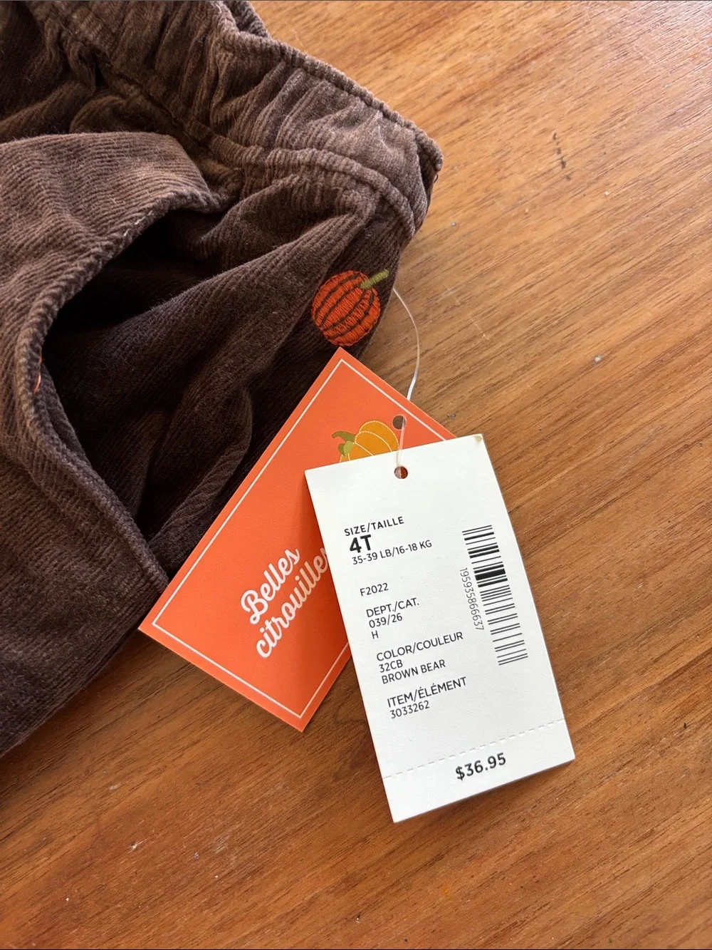 NWT Gymboree pumpkin skort 4t